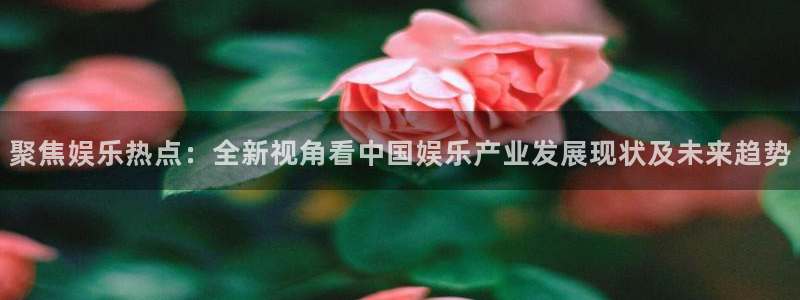 BB贝博艾弗森在线预测：聚焦娱乐热点：全新视角看中国娱乐产业发展现状及未来趋势